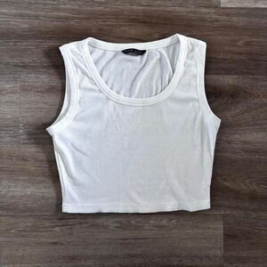 Shein Women's White Crop-top